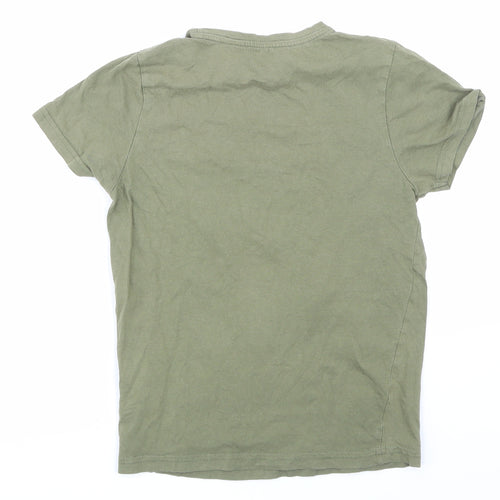 Primark Boys Green   Basic T-Shirt Size 9-10 Years