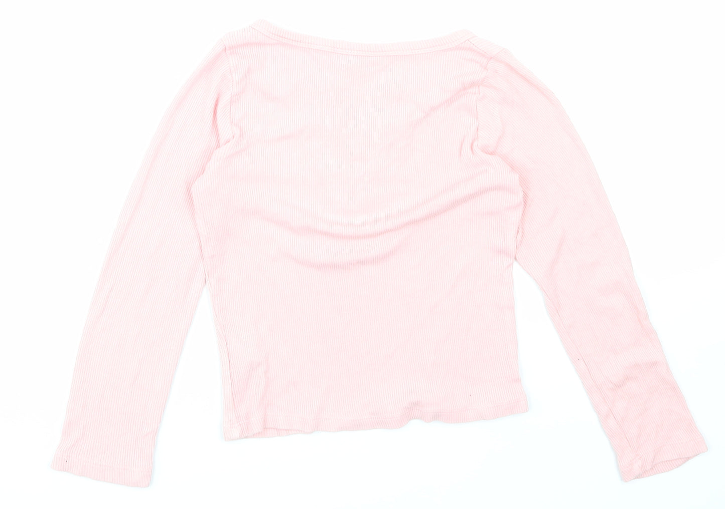 Primark Girls Pink   Cropped T-Shirt Size 9-10 Years