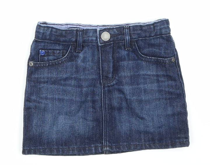 Gap Girls Blue Denim Mini Skirt Size 3 Years