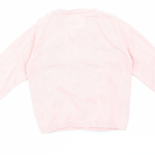 made wtih love  Pink Floral   Jumper Size 12-18 Months