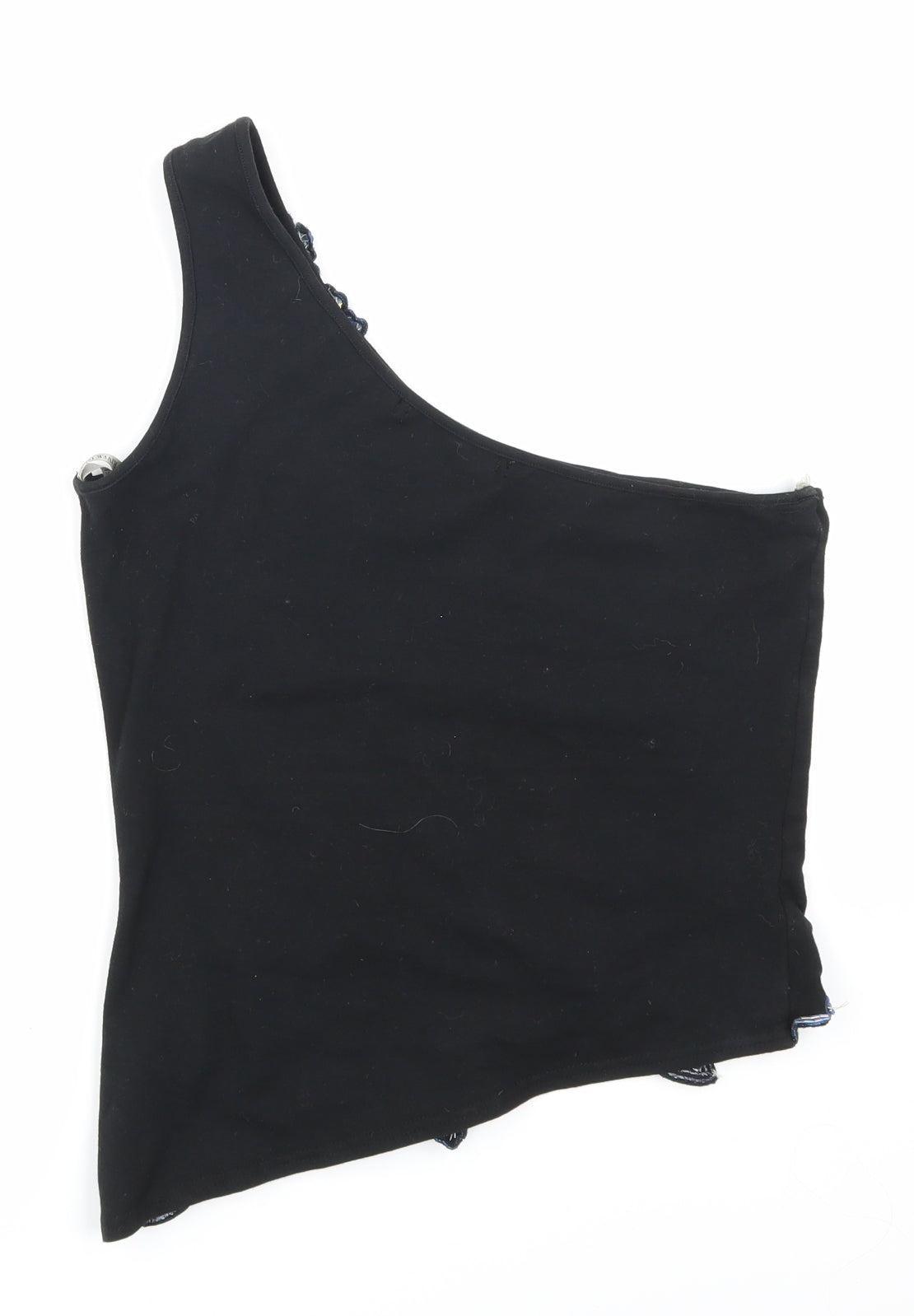 Riverisland Womens Black Floral  Basic Tank Size 14