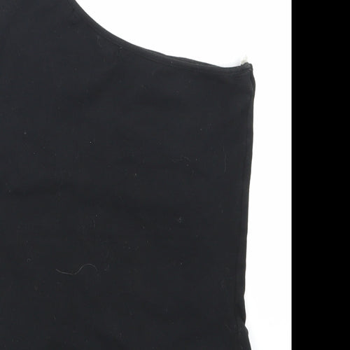 Riverisland Womens Black Floral  Basic Tank Size 14