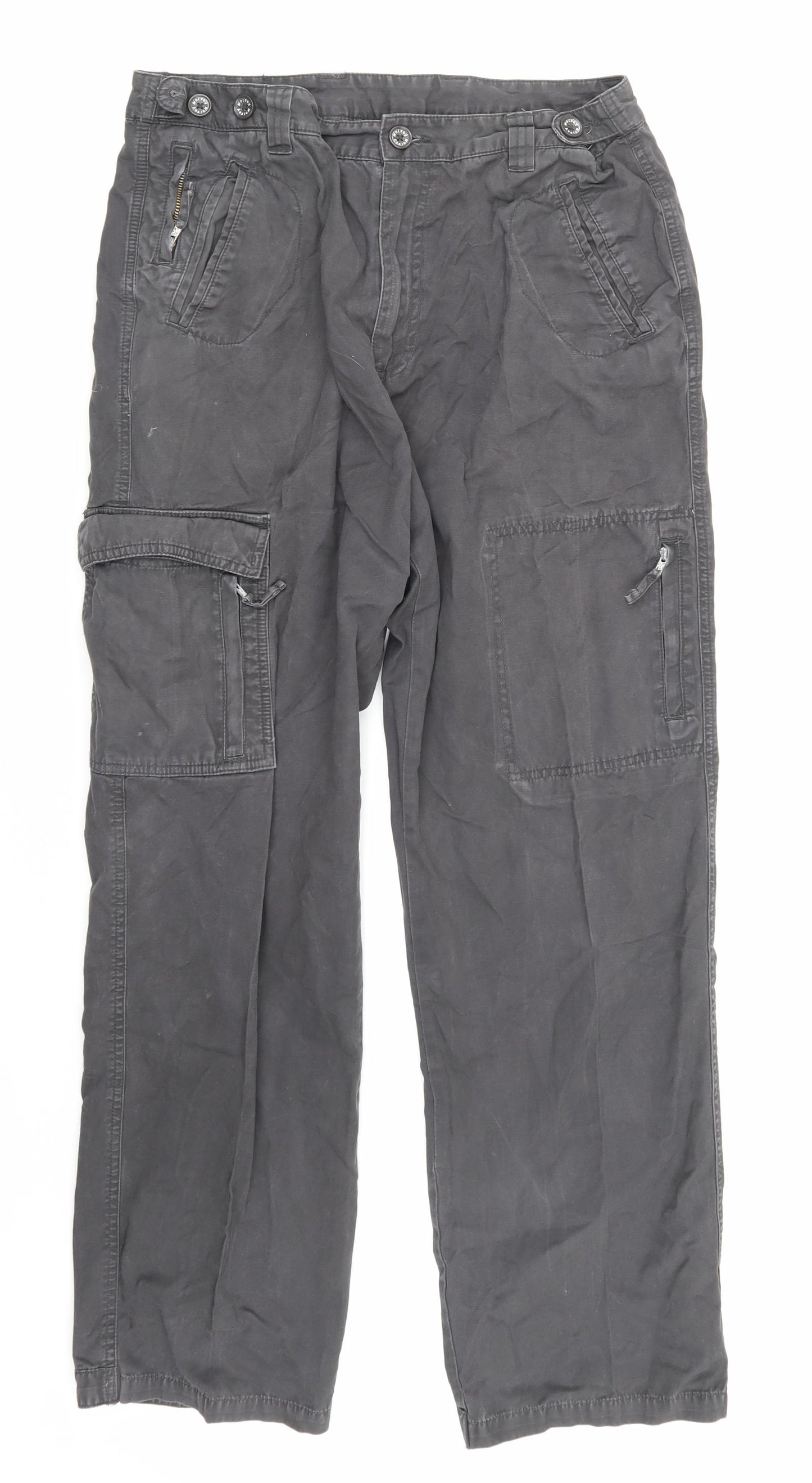 Wolsey Mens Grey   Cargo Trousers Size 34 in L32 in
