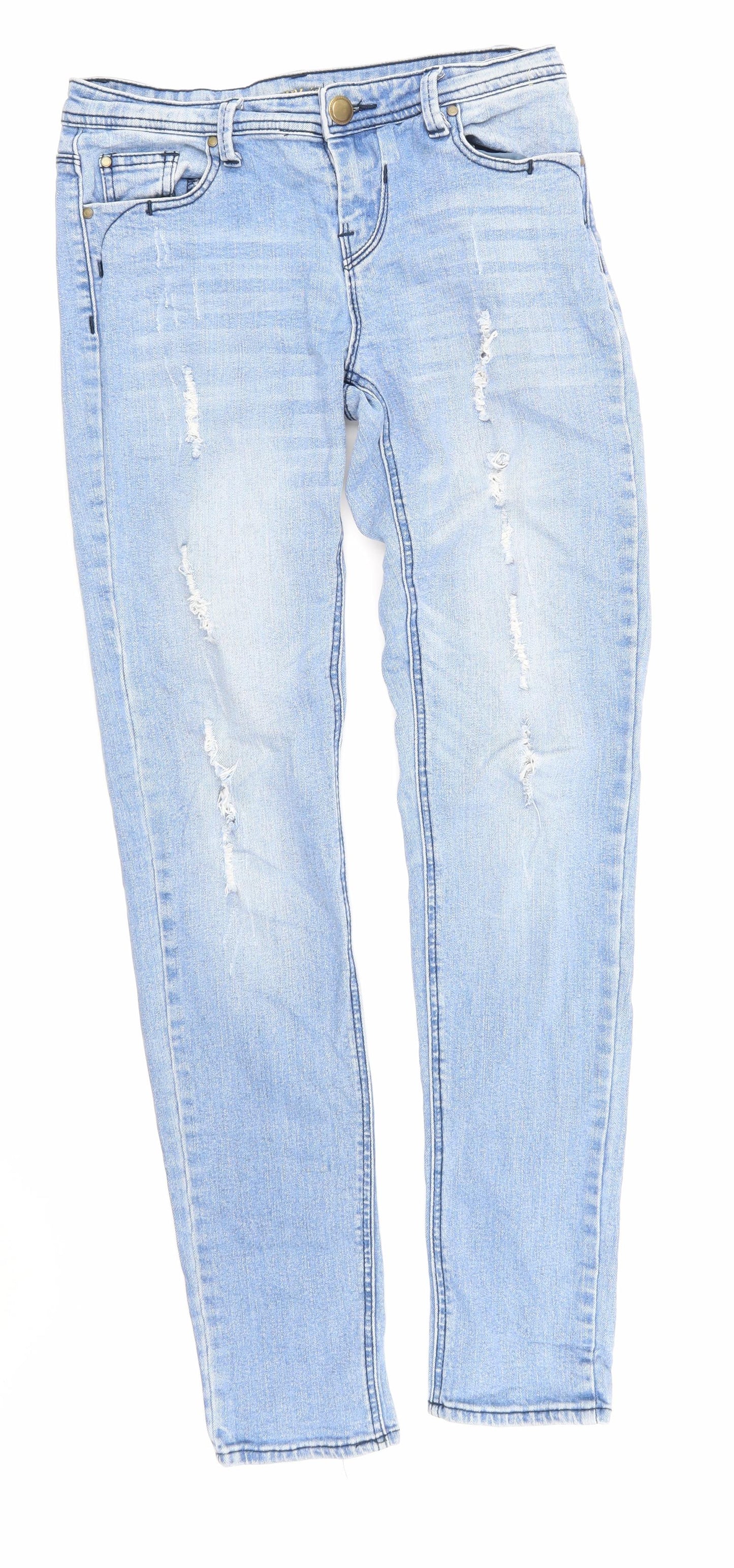 Primark Womens Blue  Denim Skinny Jeans Size 10