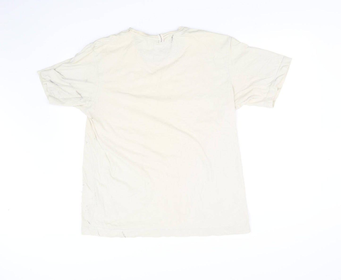 John Rocha Mens Beige    T-Shirt Size L