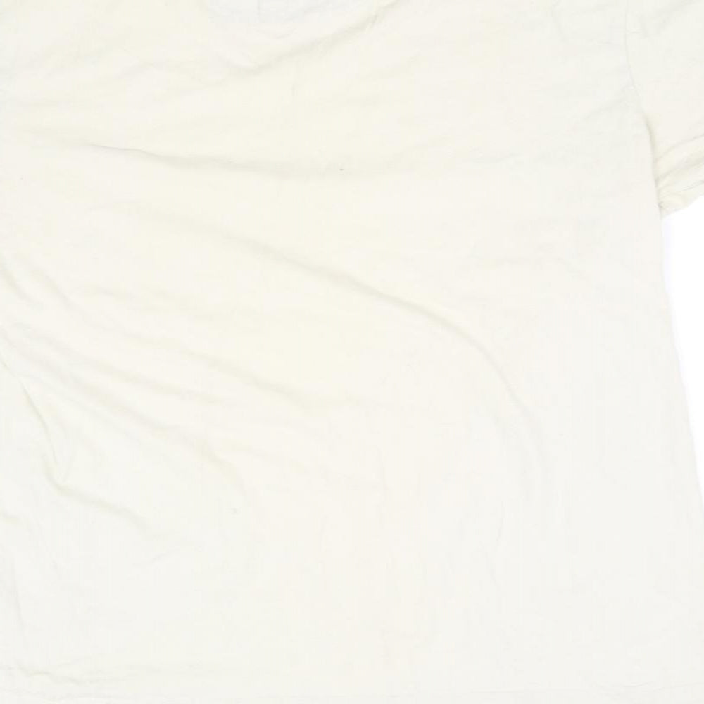 John Rocha Mens Beige    T-Shirt Size L