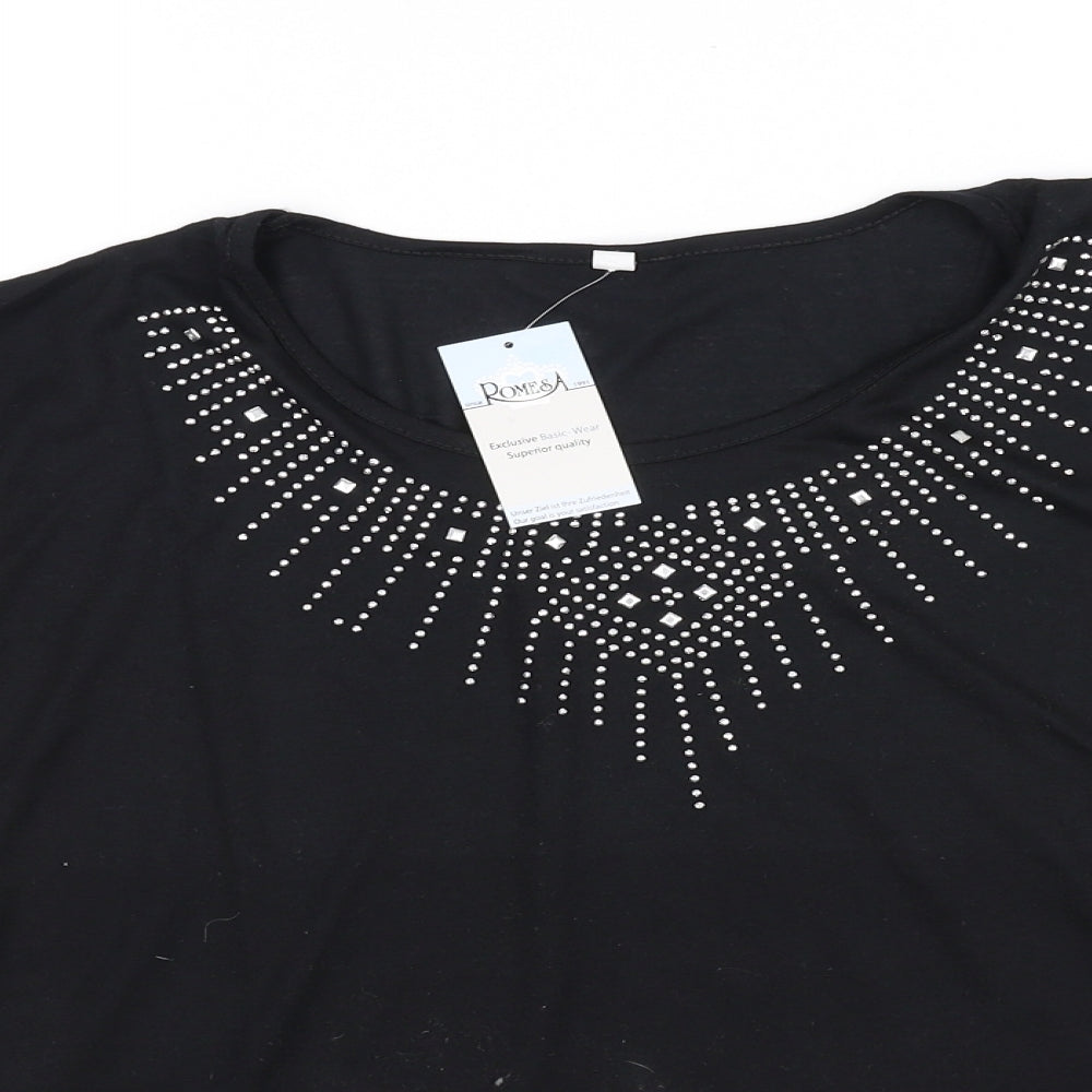 pre worn Womens Black   Basic T-Shirt Size L