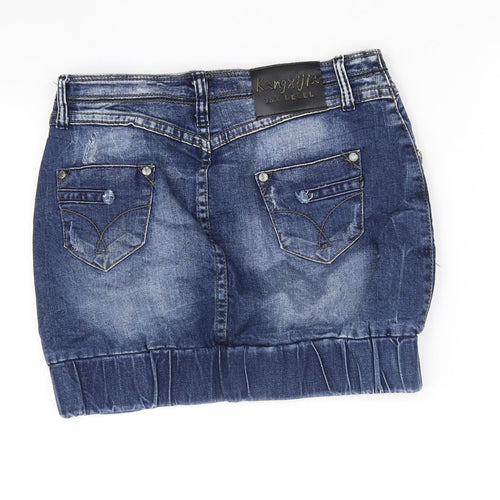 KangaROOS Womens Blue   Flare Skirt Size 27 in