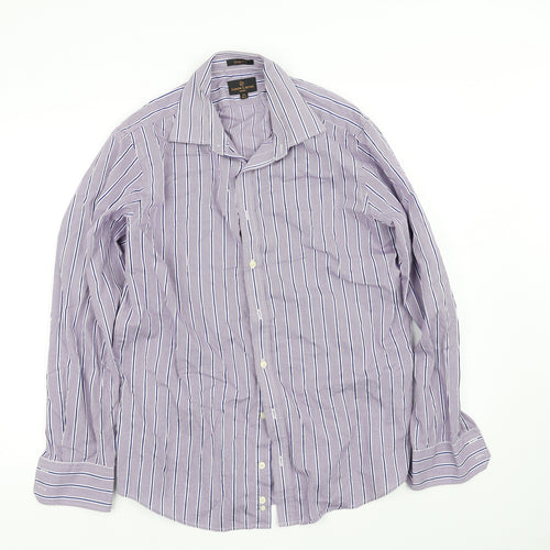 pre worn Mens Purple    Button-Up Size 16