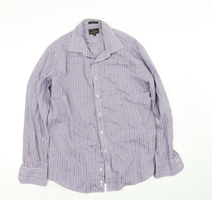 pre worn Mens Purple    Button-Up Size 16