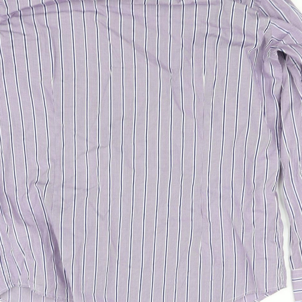pre worn Mens Purple    Button-Up Size 16