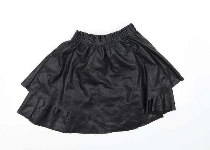 RESERVED Womens Black   Flare Skirt Size 36 in