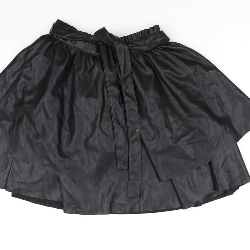 RESERVED Womens Black   Flare Skirt Size 36 in
