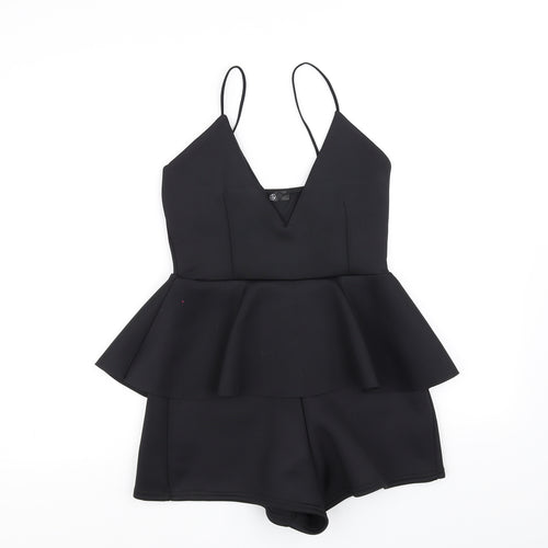 pre worn Womens Black Ikat  Bodysuit One-Piece Size 8 L10 in