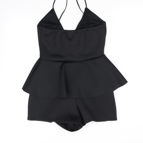 pre worn Womens Black Ikat  Bodysuit One-Piece Size 8 L10 in