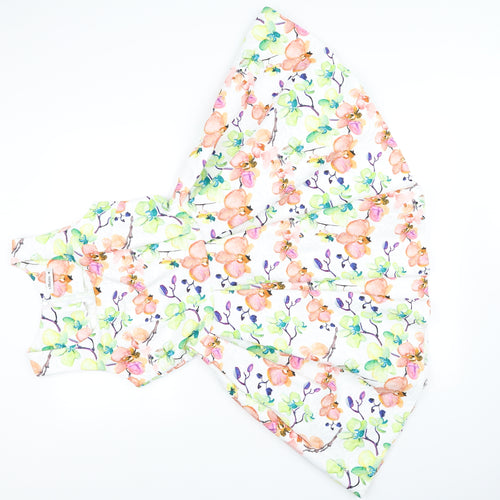 pre worn Womens White Floral  Fit & Flare  Size M