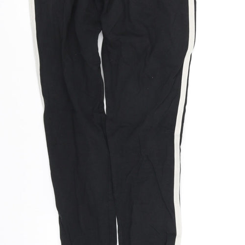 pre worn Girls Black   Sweatpants Trousers Size 6 Years