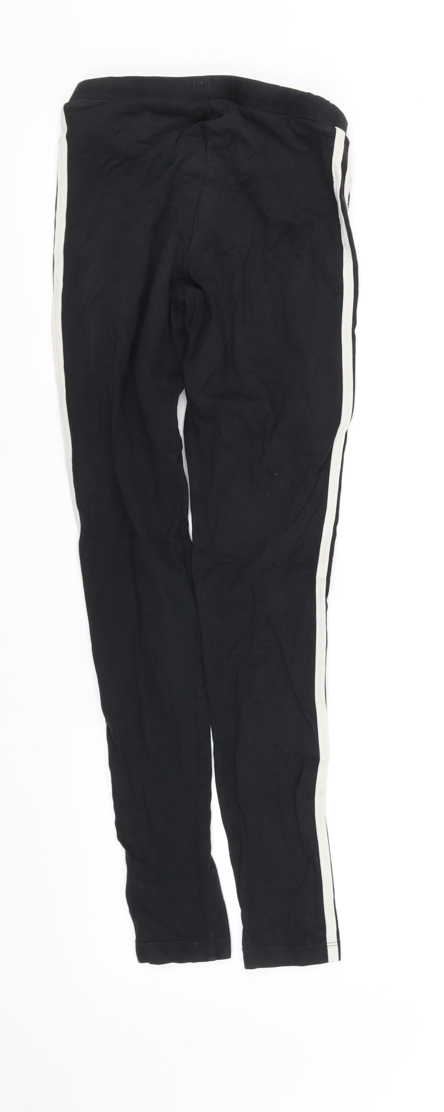 pre worn Girls Black   Sweatpants Trousers Size 6 Years