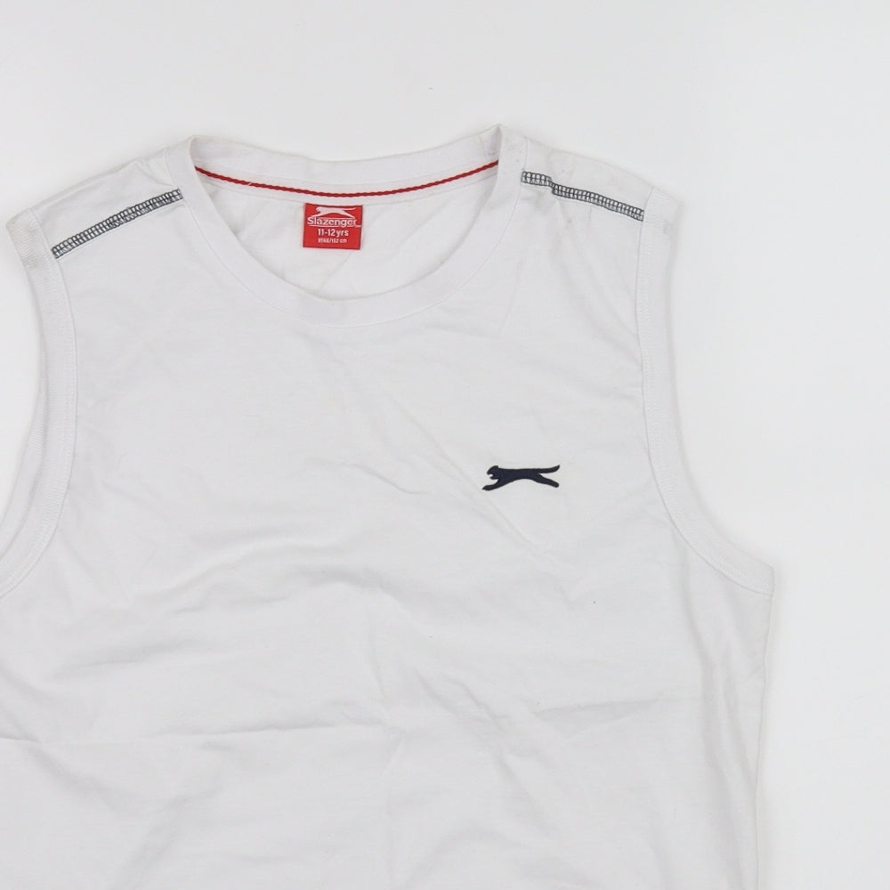 Slazenger Mens White    T-Shirt Size S