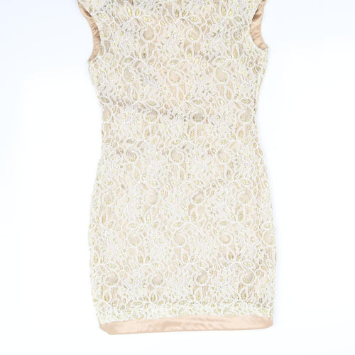 pre worn Womens Gold   Fit & Flare  Size M