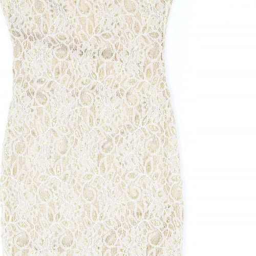 pre worn Womens Gold   Fit & Flare  Size M