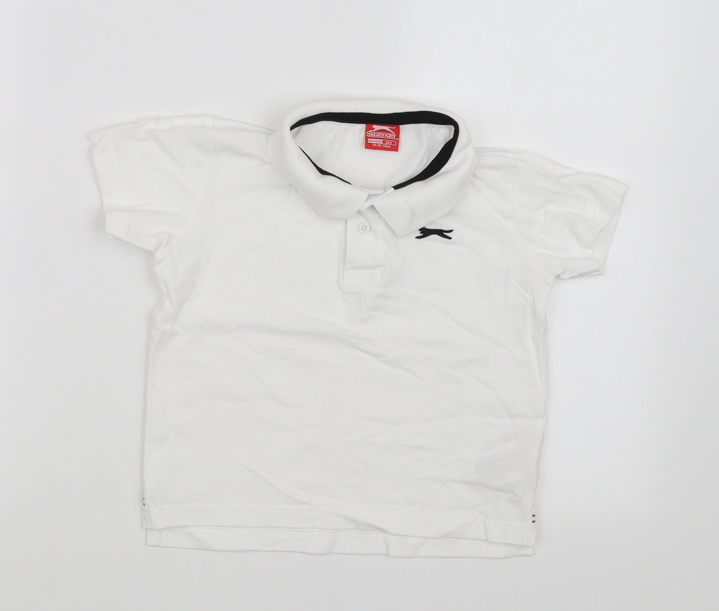 Slazenger Boys White   Basic Polo Size 5-6 Years