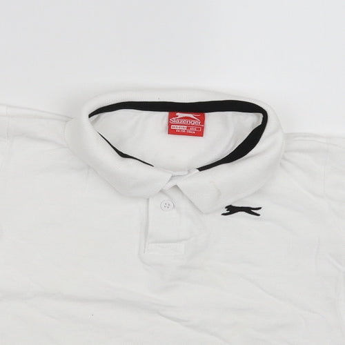 Slazenger Boys White   Basic Polo Size 5-6 Years