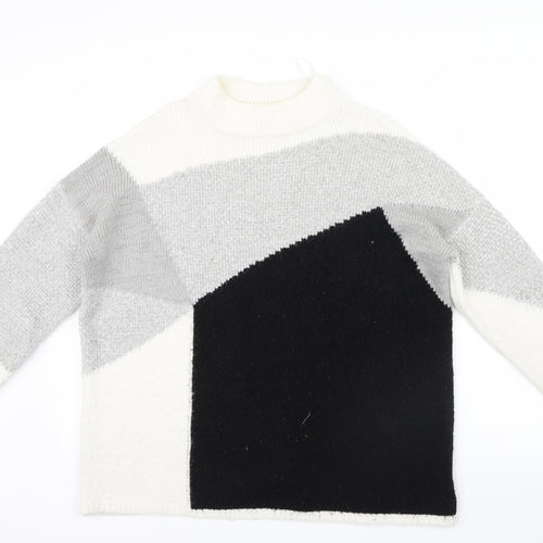 Papaya Womens Black  Knit Pullover Jumper Size M