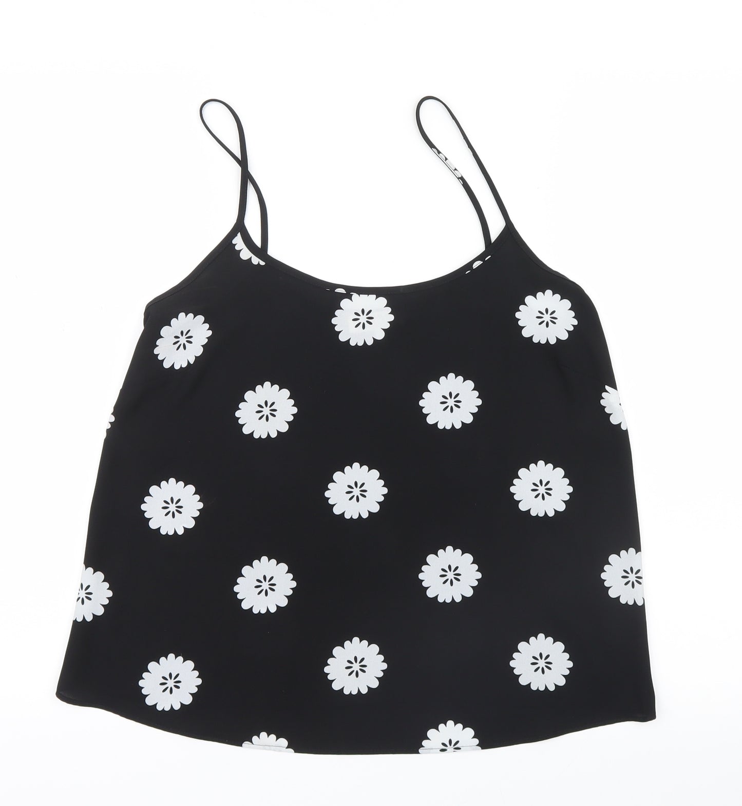 Papaya Womens Black Floral  Camisole Blouse Size 8