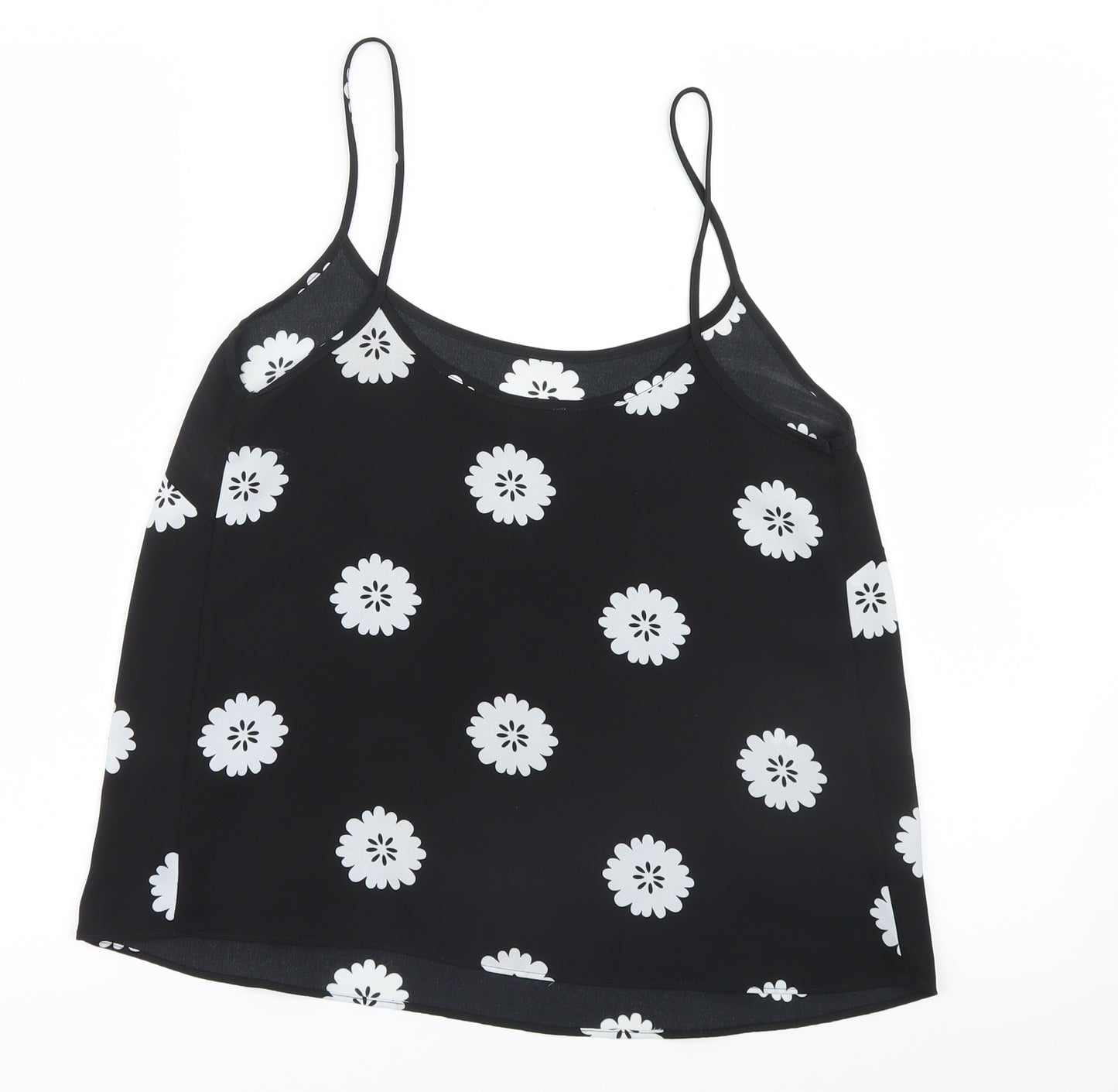 Papaya Womens Black Floral  Camisole Blouse Size 8