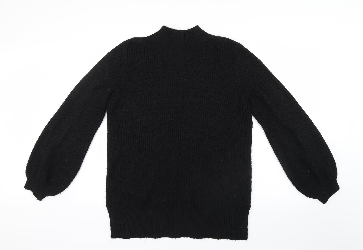 F&F Womens Black  Knit Pullover Jumper Size 14