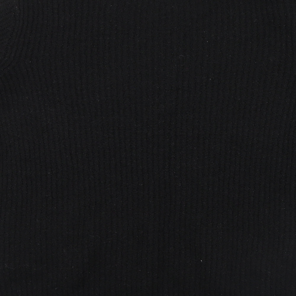 F&F Womens Black  Knit Pullover Jumper Size 14