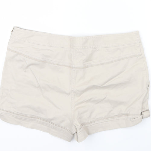 H&M Womens Ivory   Boyfriend Shorts Size 14