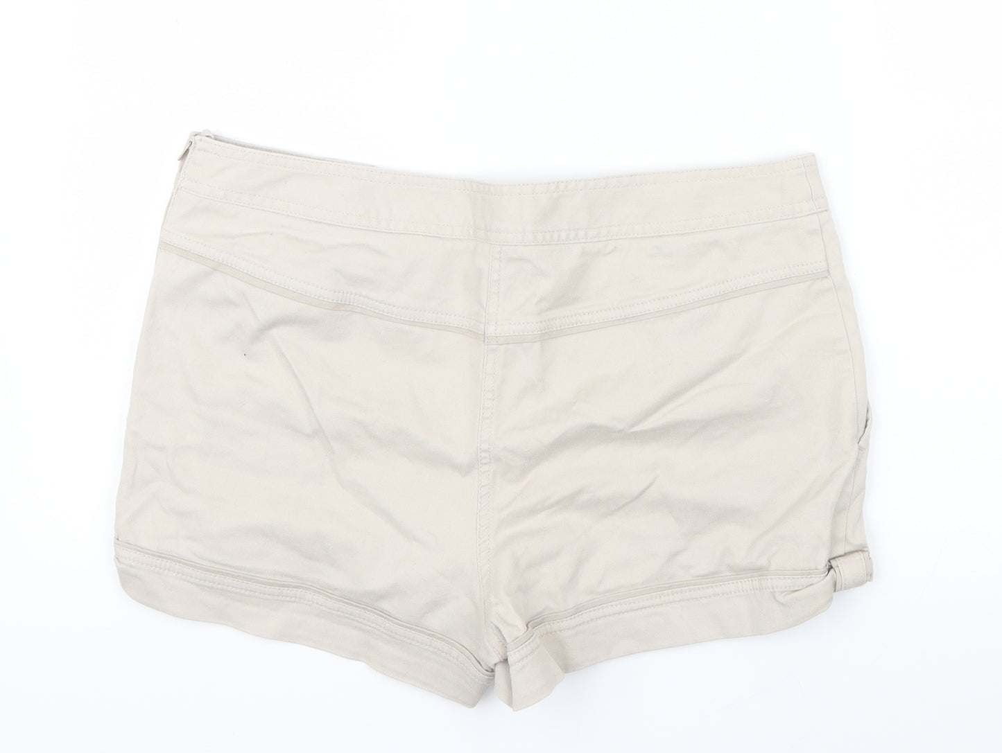 H&M Womens Ivory   Boyfriend Shorts Size 14