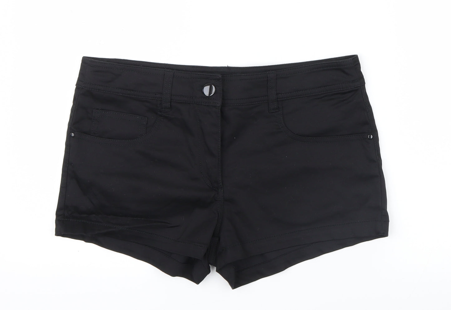 H&M Womens Black   Boyfriend Shorts Size 12