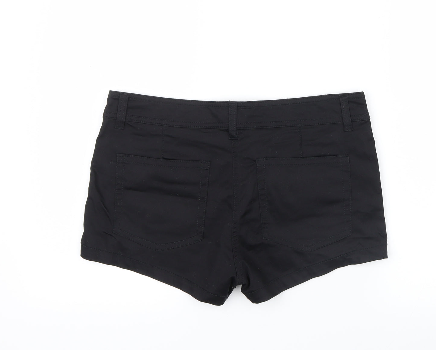 H&M Womens Black   Boyfriend Shorts Size 12