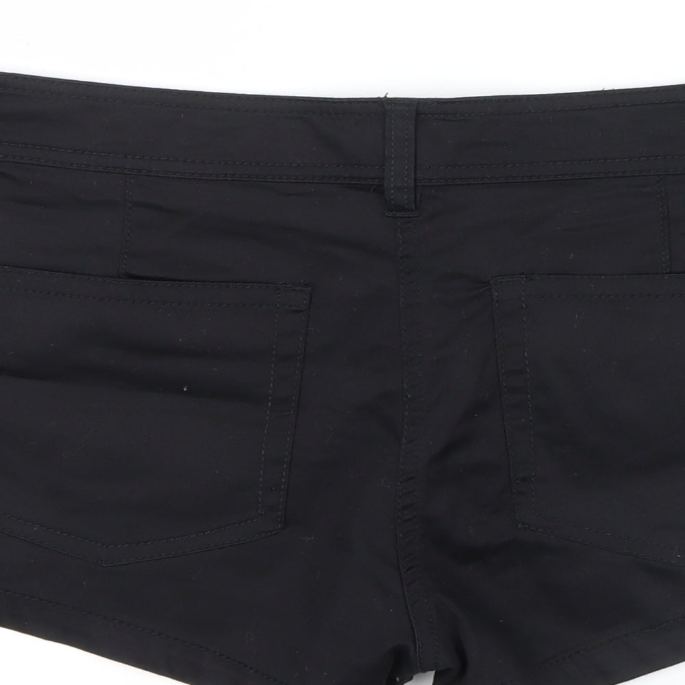 H&M Womens Black   Boyfriend Shorts Size 12