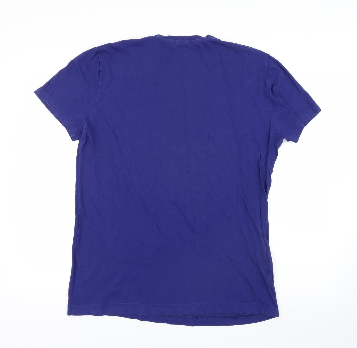 Lacoste Mens Blue    T-Shirt Size L