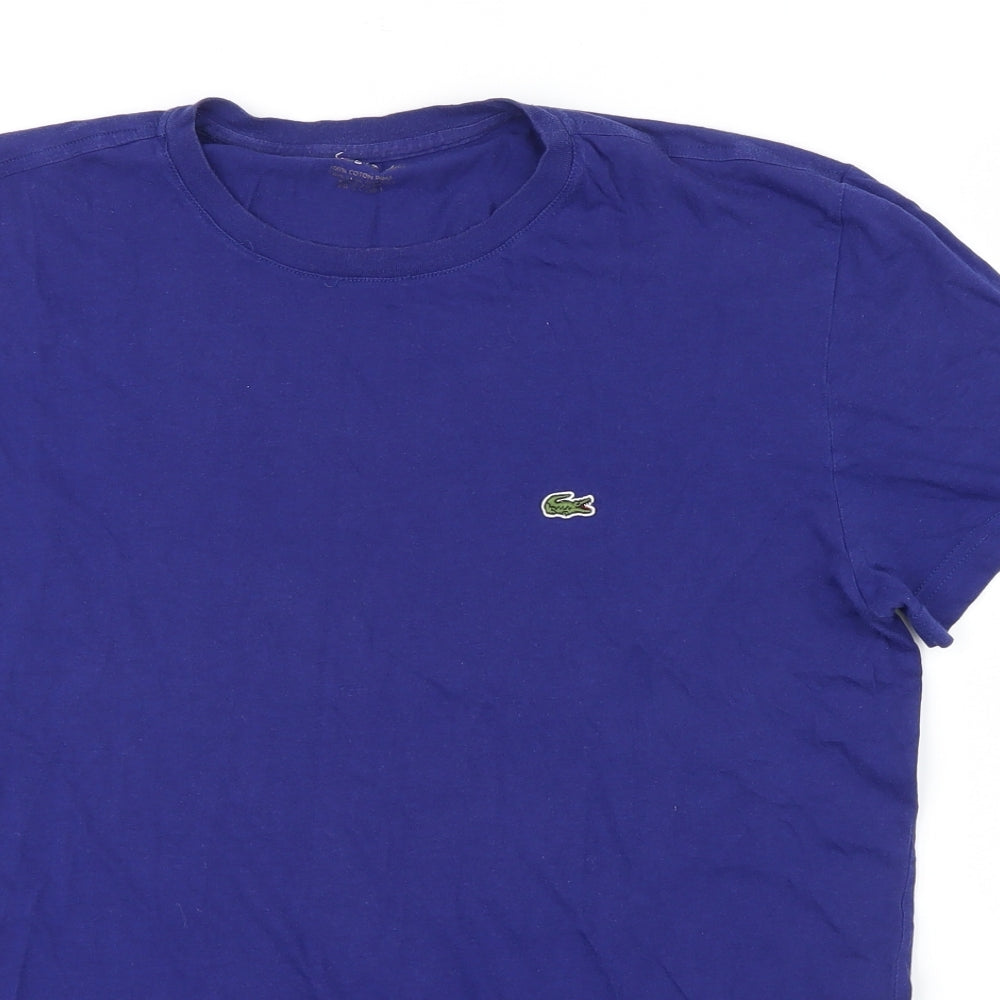 Lacoste Mens Blue    T-Shirt Size L