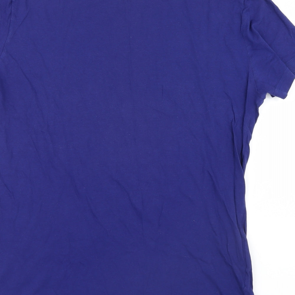 Lacoste Mens Blue    T-Shirt Size L