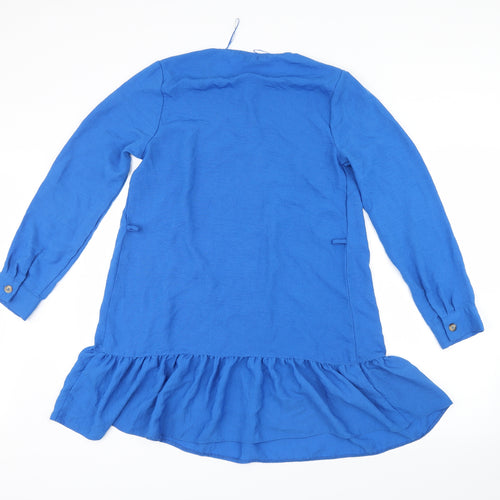 Papaya Womens Blue   Basic Blouse Size 12