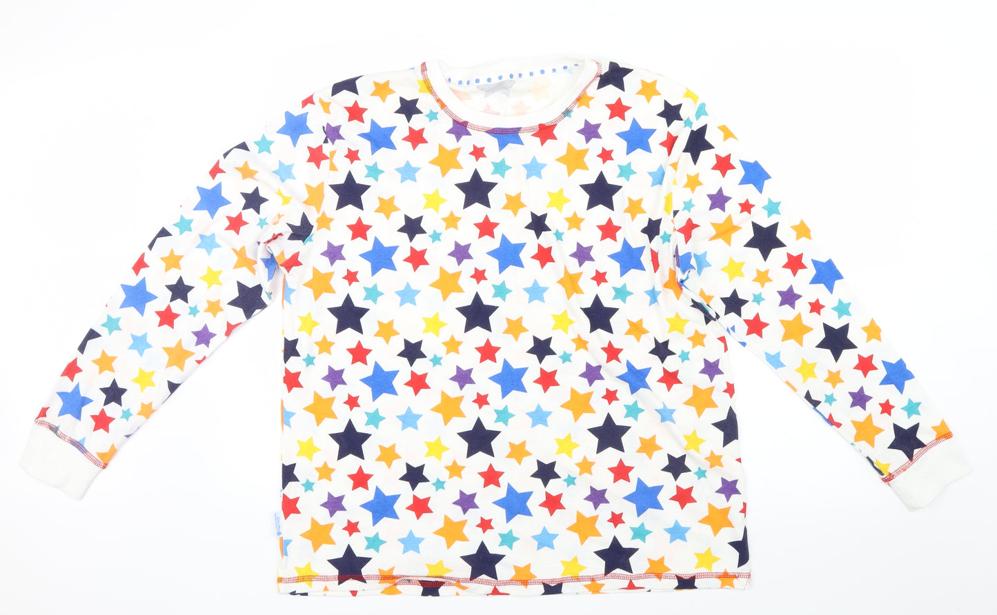Matalan Womens Blue Geometric  Top Pyjama Top Size L  - Stars