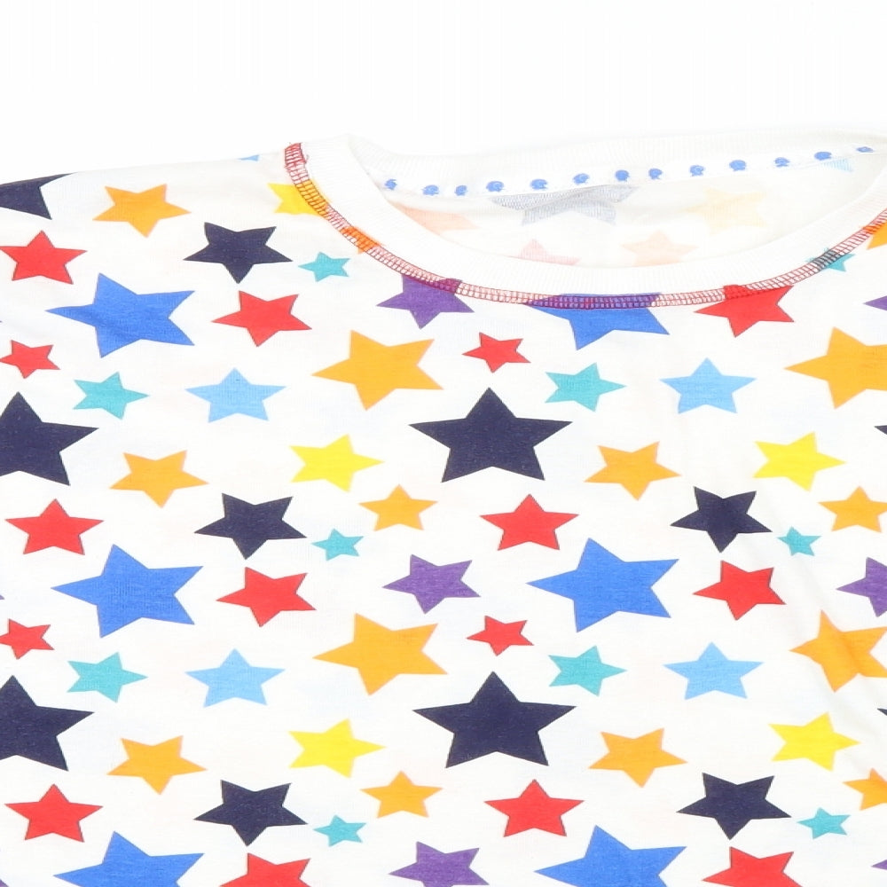 Matalan Womens Blue Geometric  Top Pyjama Top Size L  - Stars