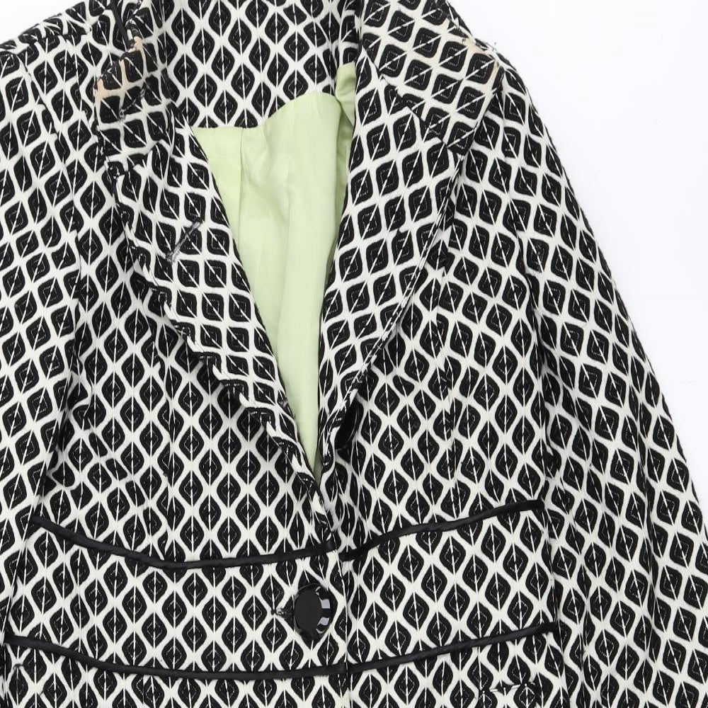 Principles Womens Black   Overcoat Coat Size 12