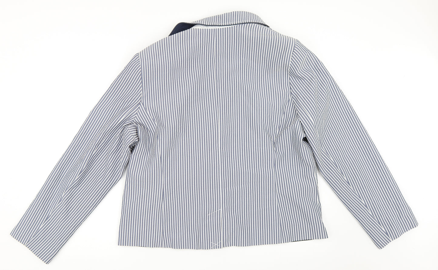 Atmosphere Womens Blue Striped  Jacket Blazer Size 20