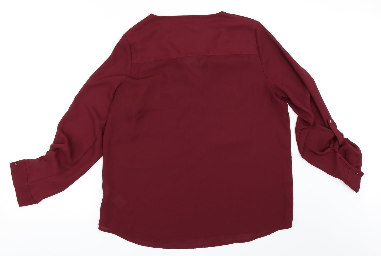 New Look Womens Red   Basic Blouse Size 14