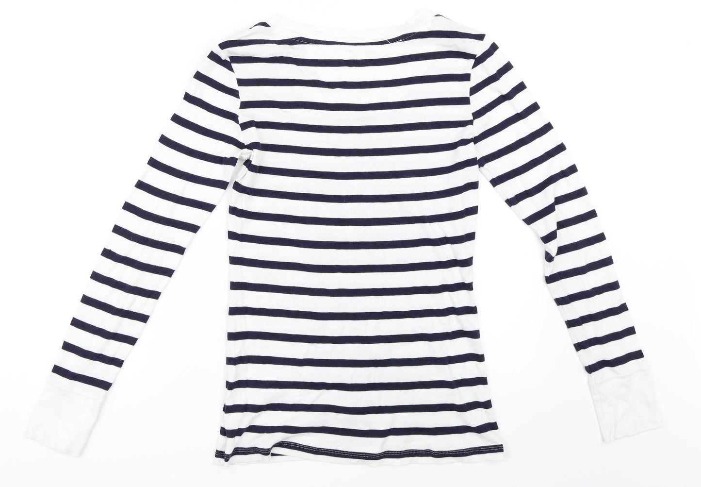 Gap Womens Blue Striped  Basic T-Shirt Size M