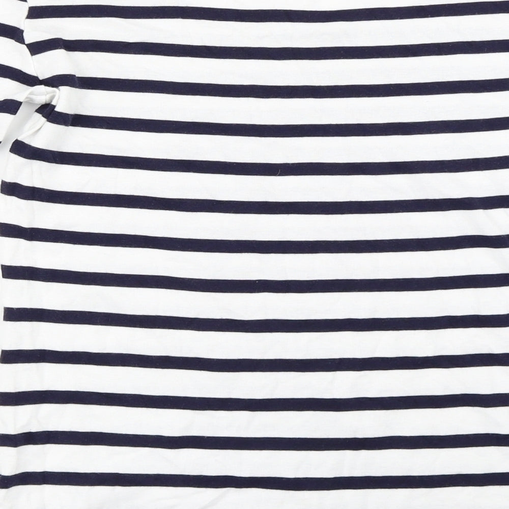 Gap Womens Blue Striped  Basic T-Shirt Size M