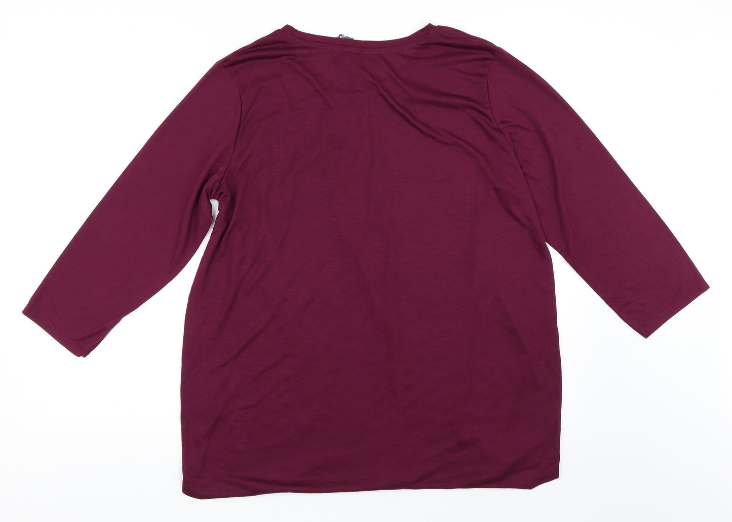 Marks and Spencer Womens Purple   Basic T-Shirt Size 18