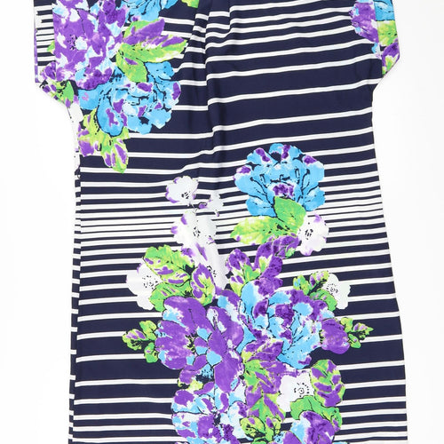 Lakeland Womens Blue Striped  Shift  Size 12